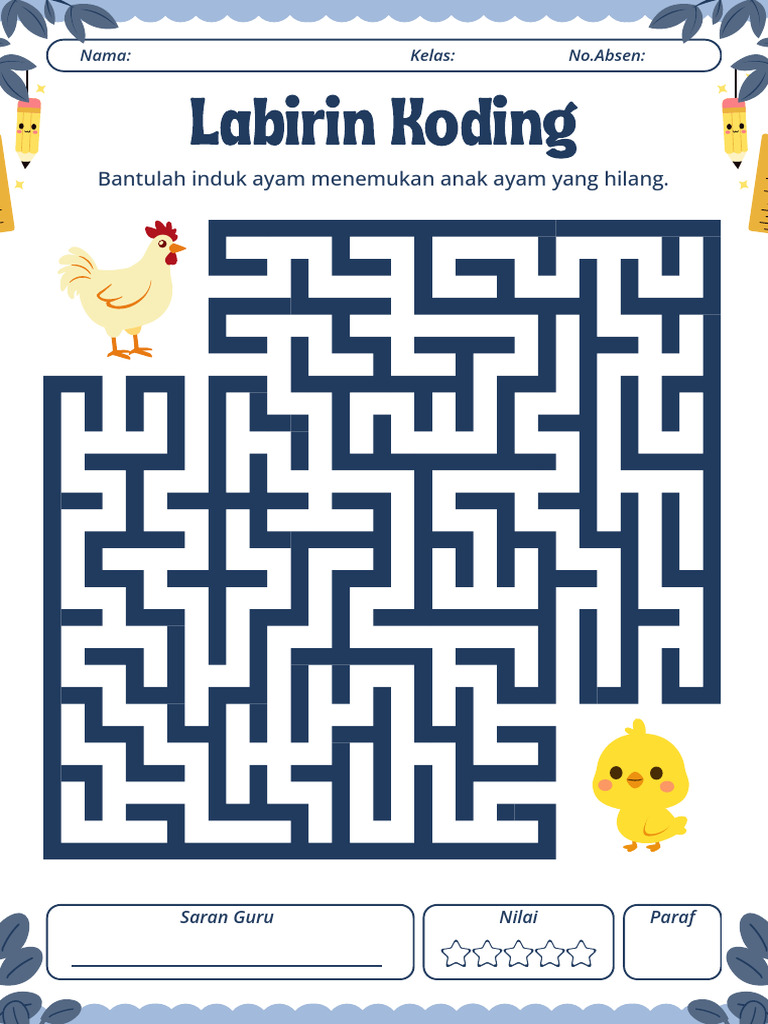 Labirin Koding Induk Ayam | PDF