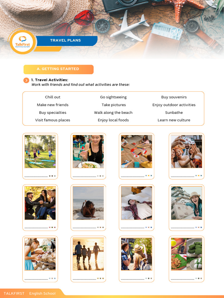 Travel Plans and Activities Guide | PDF