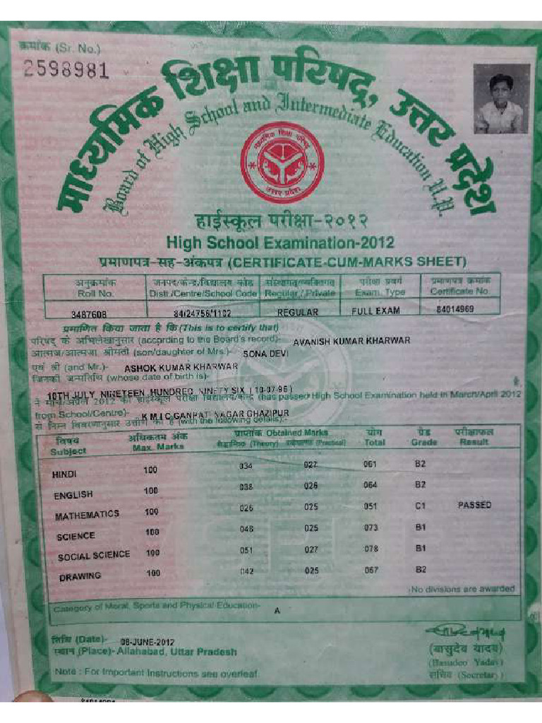 10 Marksheet Compressed | PDF
