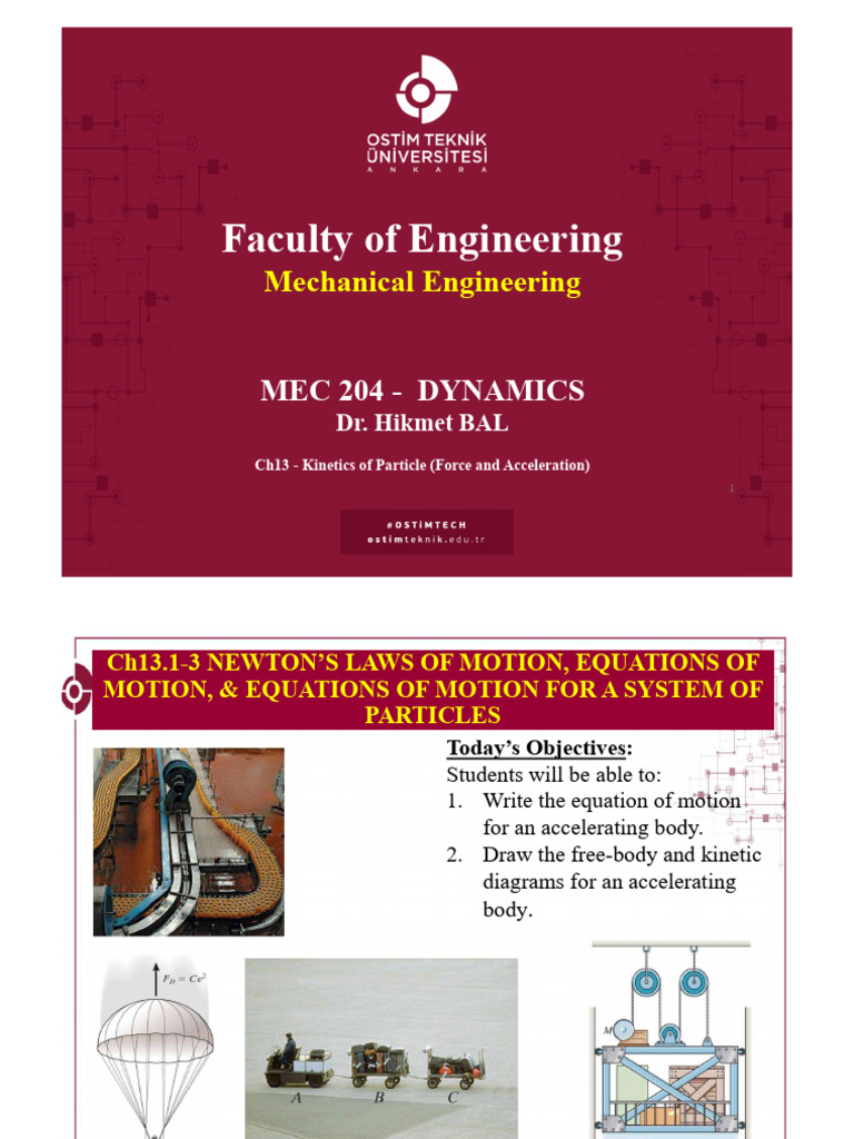 Newton's Laws and Particle Dynamics | PDF | Force | Acceleration