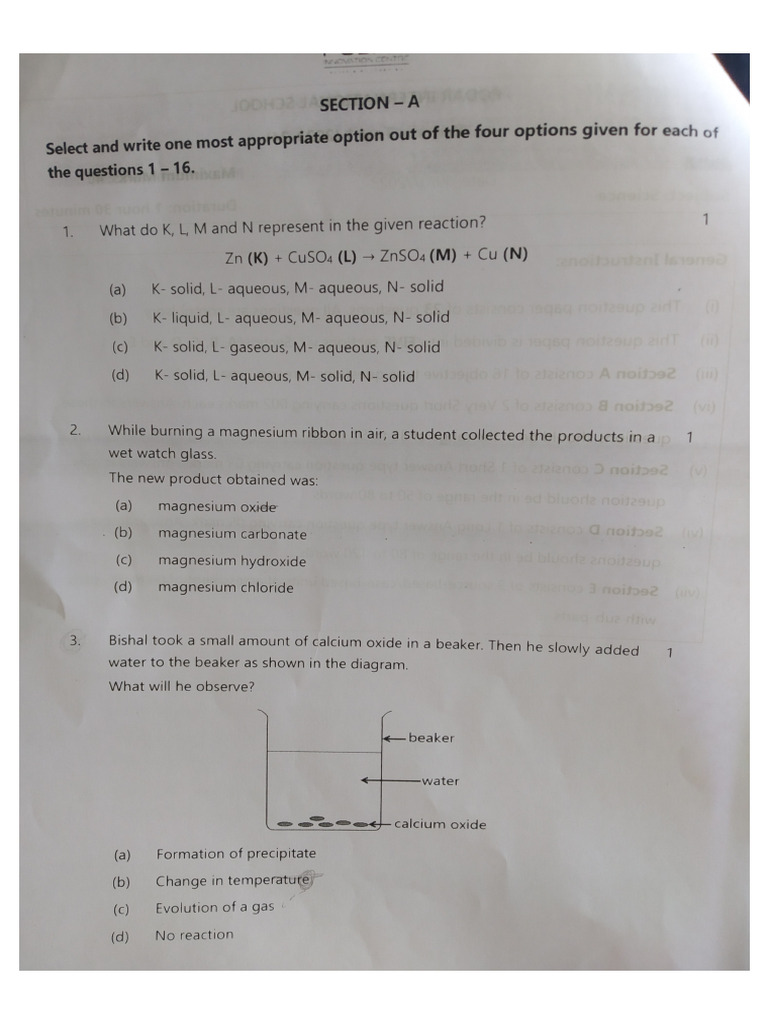 10 Podar Science PT - 1 | PDF