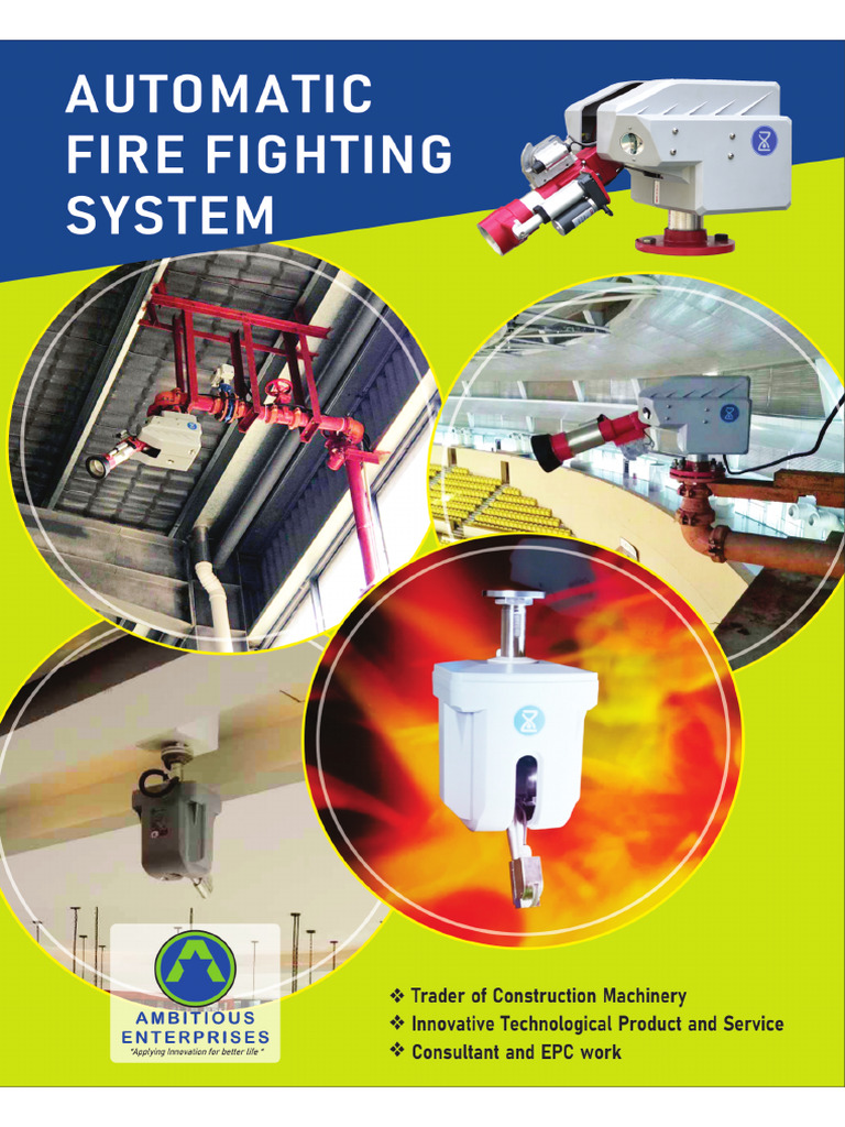 Automatic Tracking and Positioning Fire Cannon Extinguishing System ...