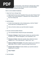 Customizing MS Access Form Controls | PDF | Microsoft Access | Button ...