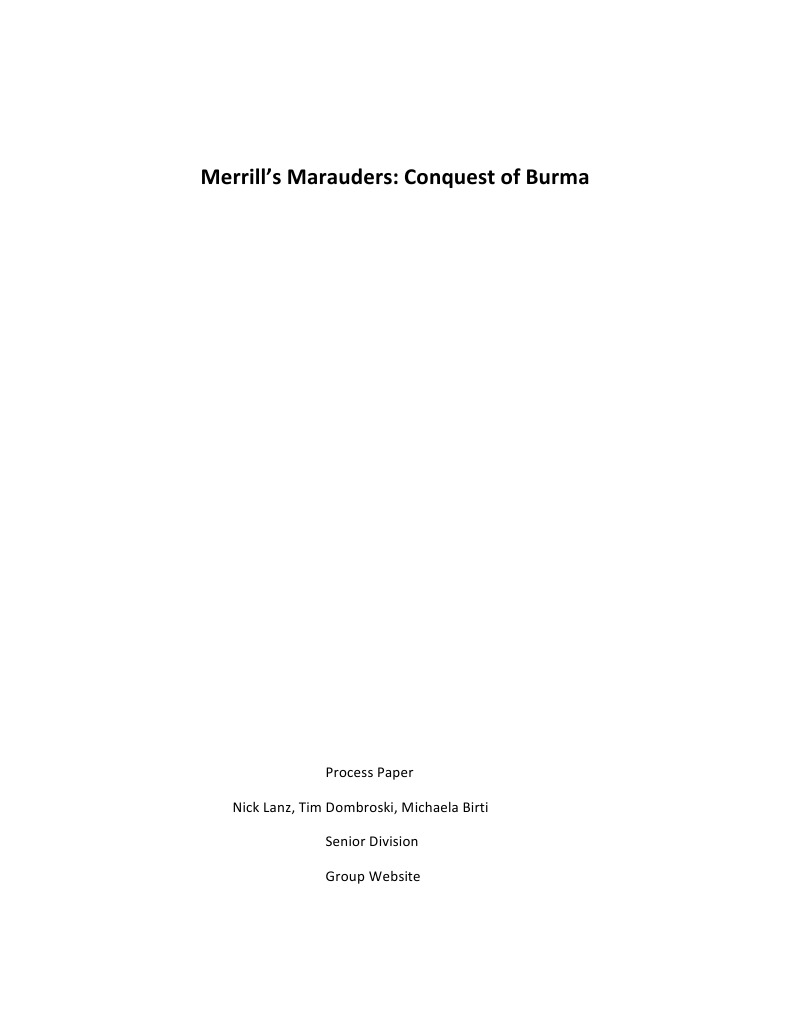NHD Process Paper PDF