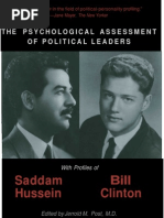 Download The Psychological Assessment of Political Leaders With Profiles of Saddam Hussein and Bill Clinton - Jerrold M Post by keloo12345 SN8894102 doc pdf