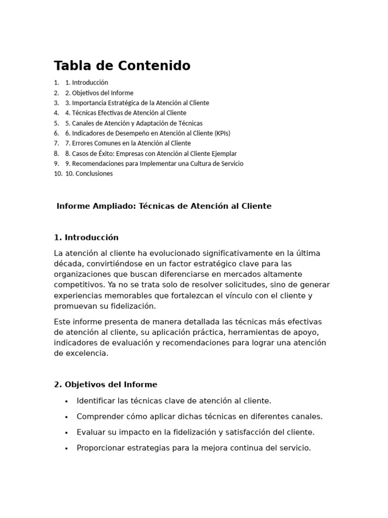 Técnicas Clave para Atención al Cliente | PDF | Servicio al Cliente ...