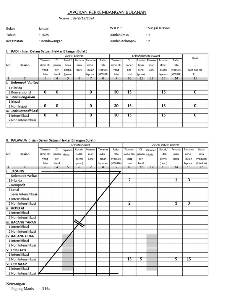 Rcontoh Laporan Bulanan | PDF