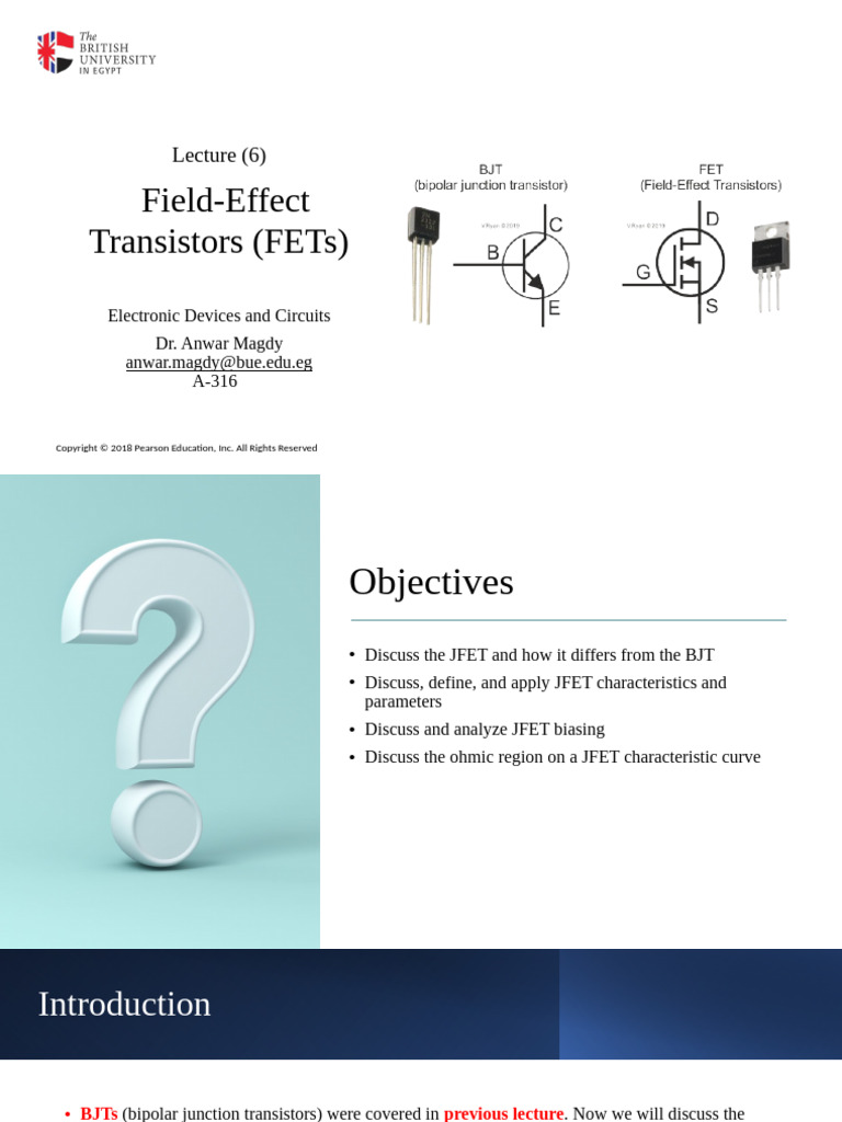 Understanding JFET Characteristics and Biasing | PDF | Field Effect ...
