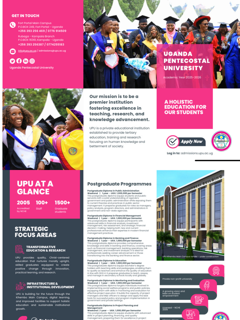 UPU Postgraduate Programs Overview | PDF