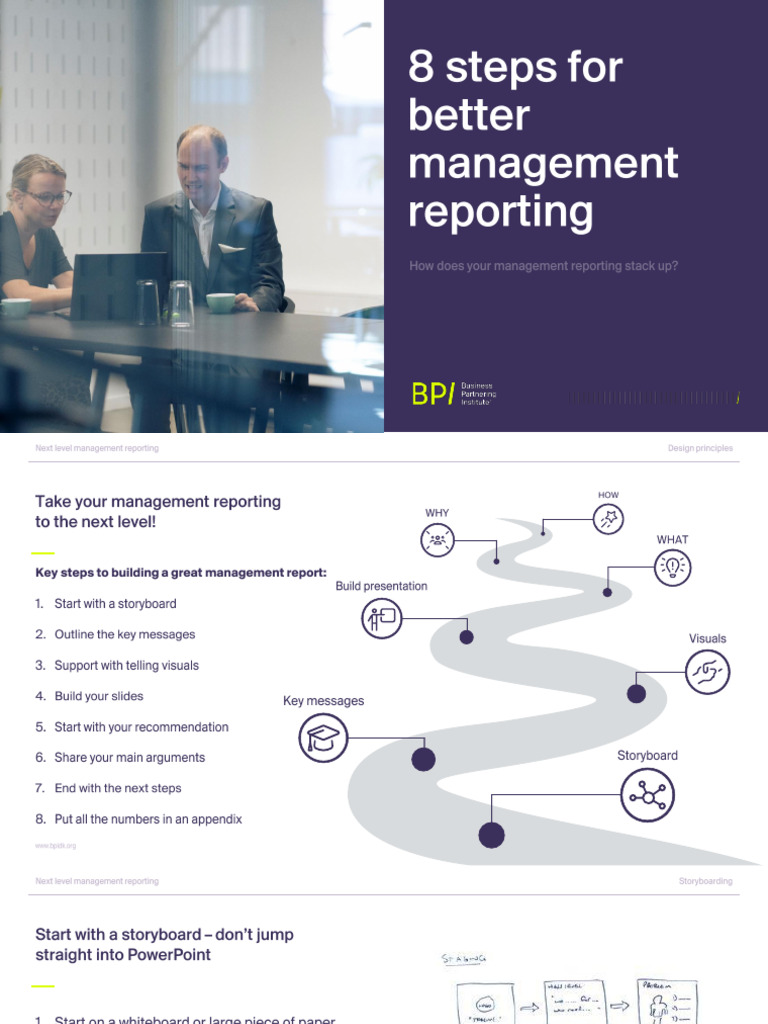 8 Steps For Better Management Reporting | PDF