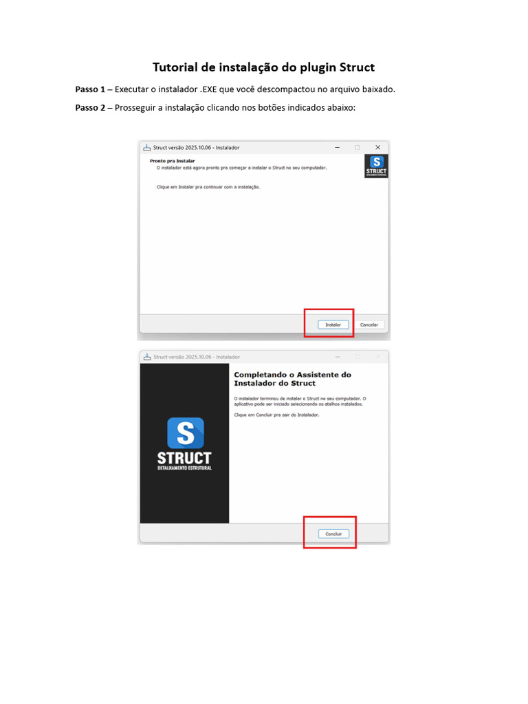 Instalação do Plugin Struct no Revit | PDF