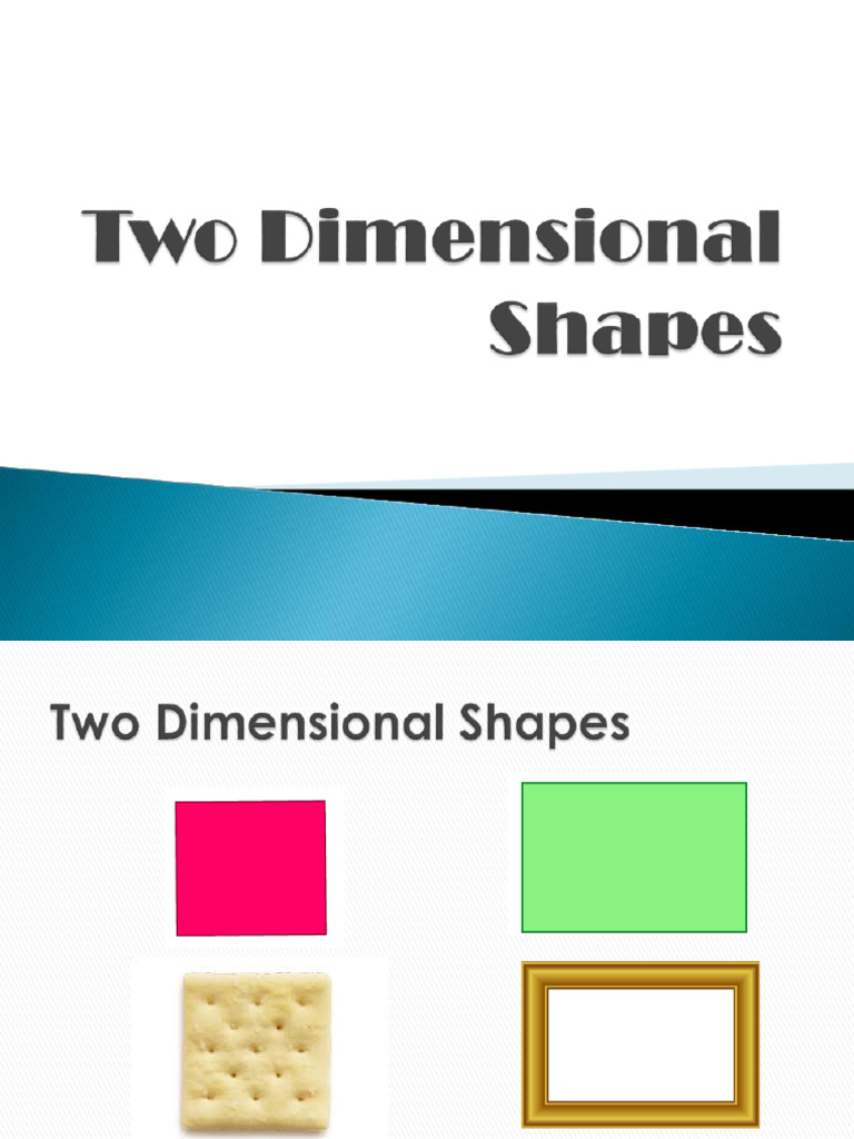 Two-Dimensional Shapes Overview | PDF