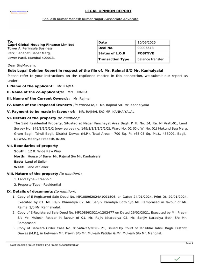 LORreport 90006518 2 1749563285480 PDF | PDF | Private Law