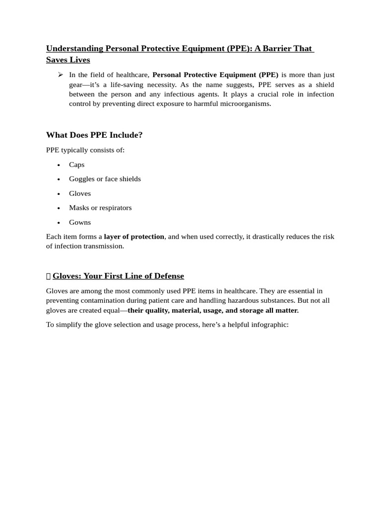 Essential Guide to Personal Protective Equipment | PDF | Personal ...