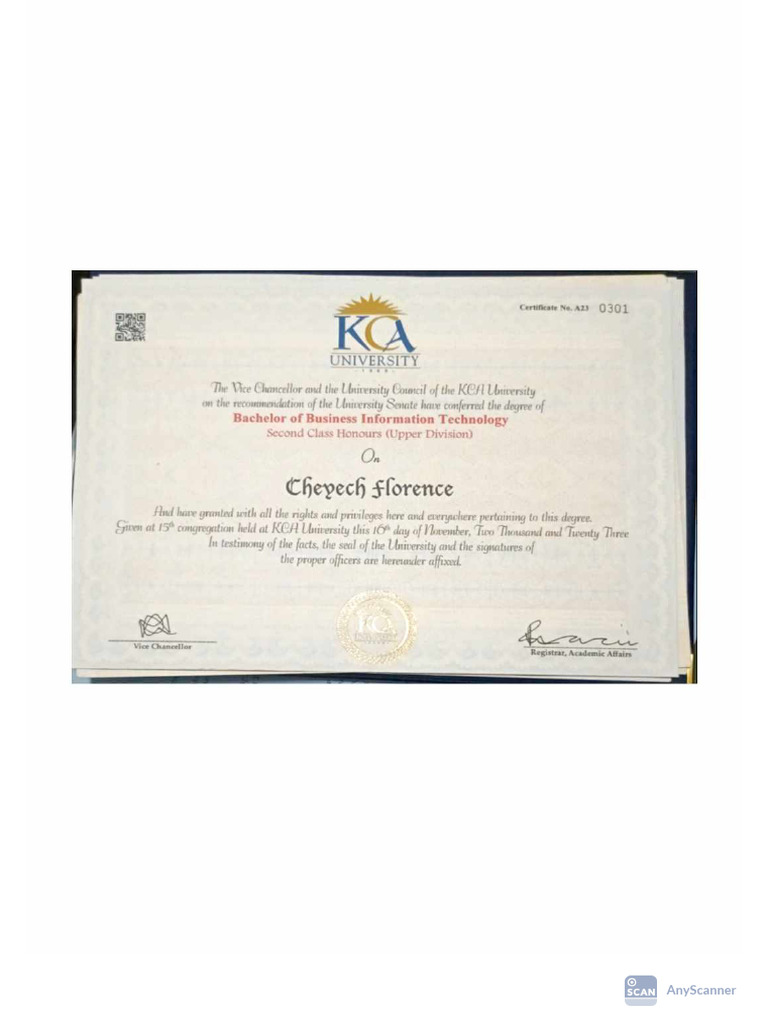 Degree Cer | PDF