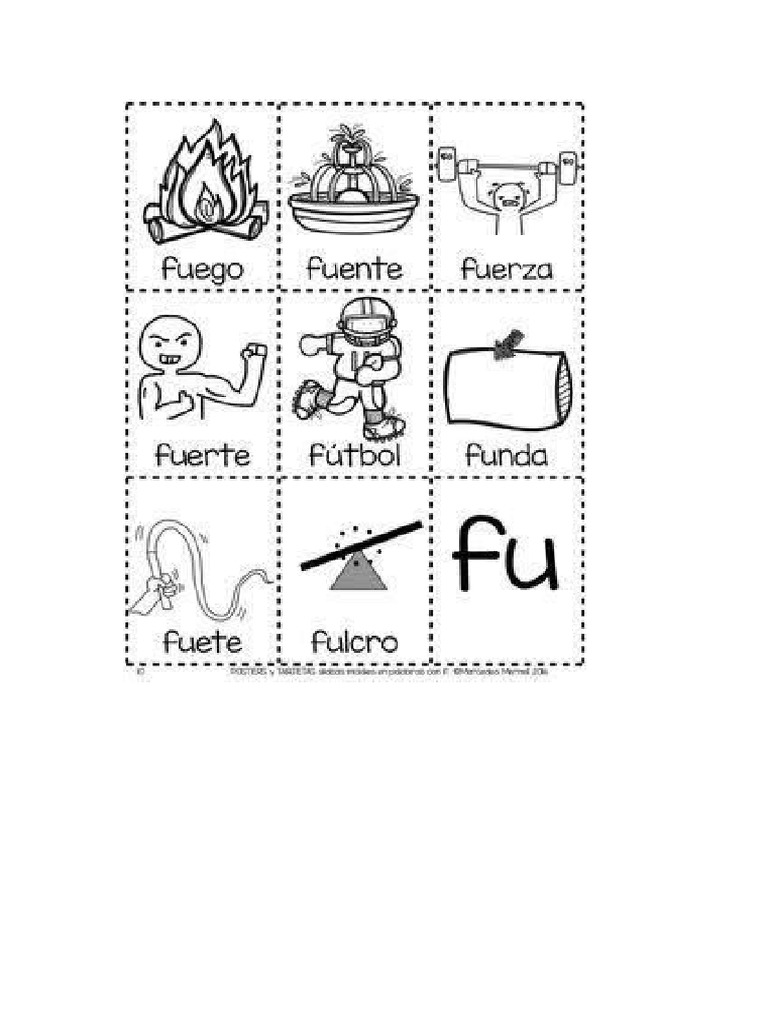Figuras Con F 1 Sonidos Con F | PDF