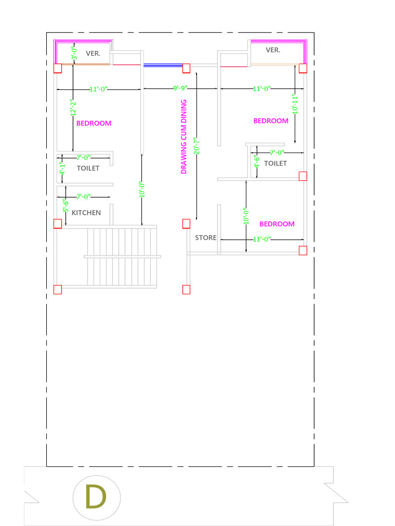 Floor Plan for Residential Layout | PDF