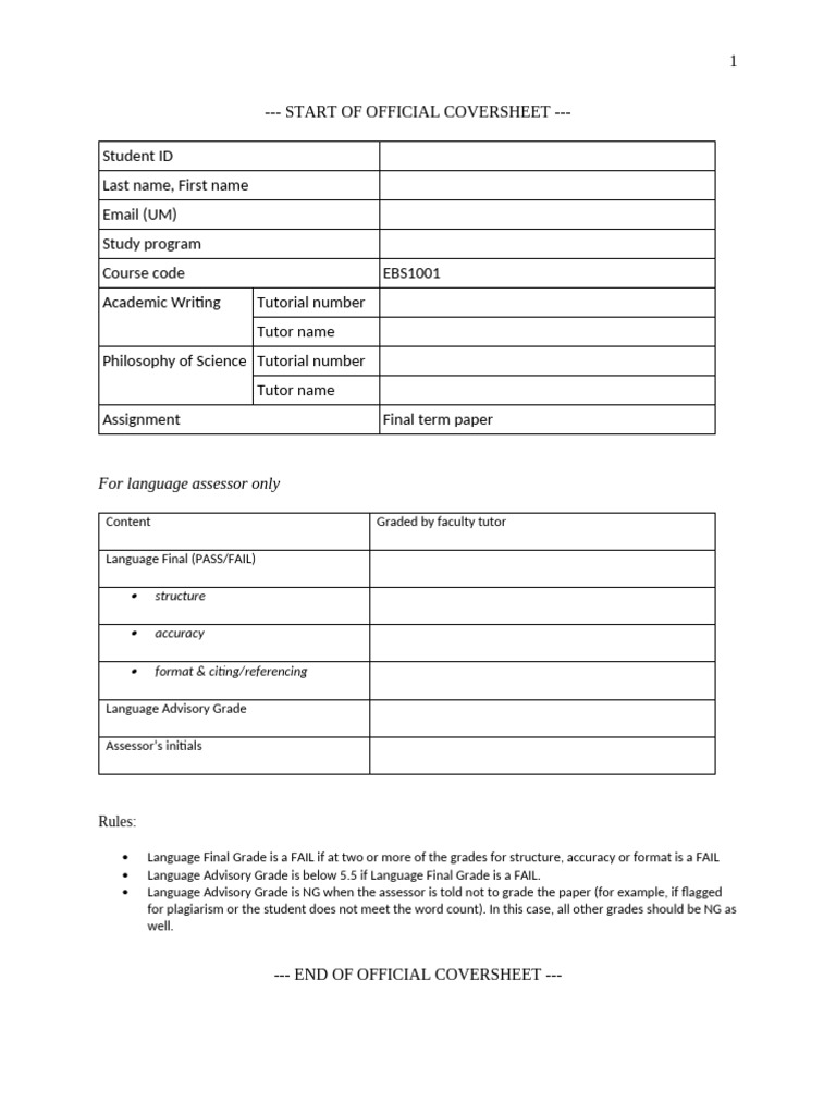 Academic Writing Guidelines for EBS1001 | PDF | Paragraph | Science