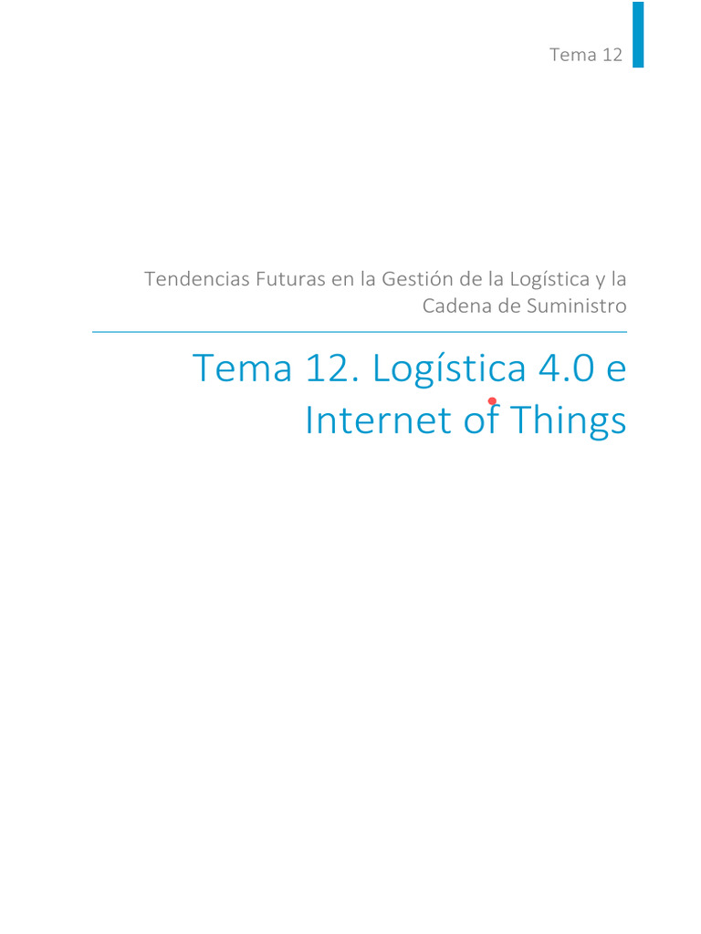IoT y Localización en Logística 4.0 | PDF | Internet de las Cosas ...