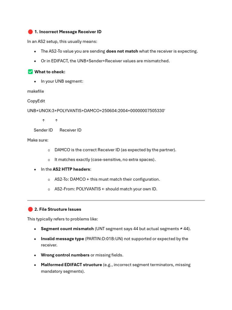 EDIFACT Message | PDF