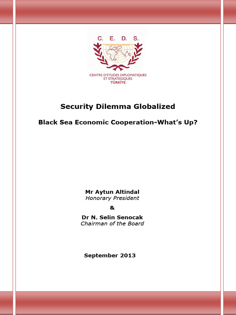 Security Dilemma Globalized Black Sea Ec | PDF | Nato | Black Sea