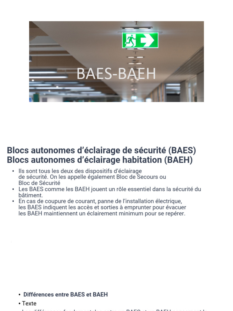 Différences entre BAES et BAEH | PDF | Télécommande