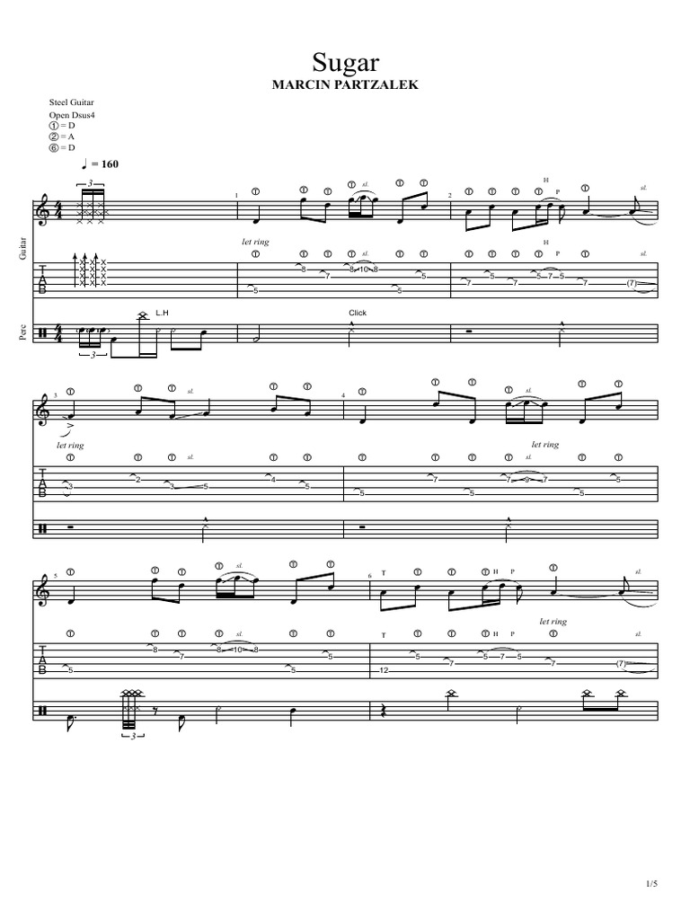 Steel Guitar Tab for 