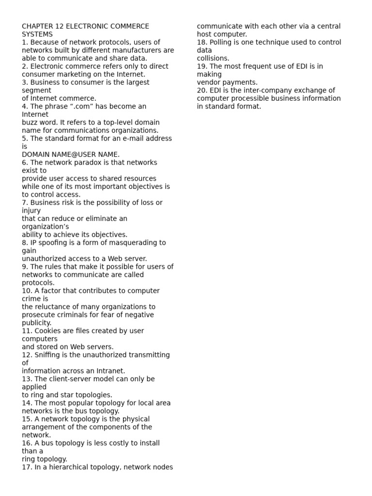 Understanding Electronic Commerce Systems | PDF