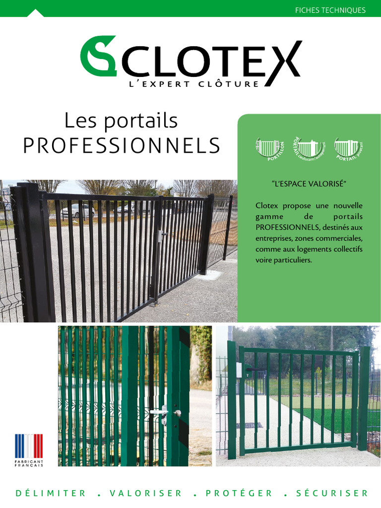 Portails Professionnels Clotex | PDF | Matériaux de construction ...