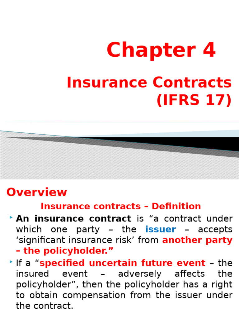 Understanding Insurance Contracts in IFRS 17 | PDF | Insurance | Risk