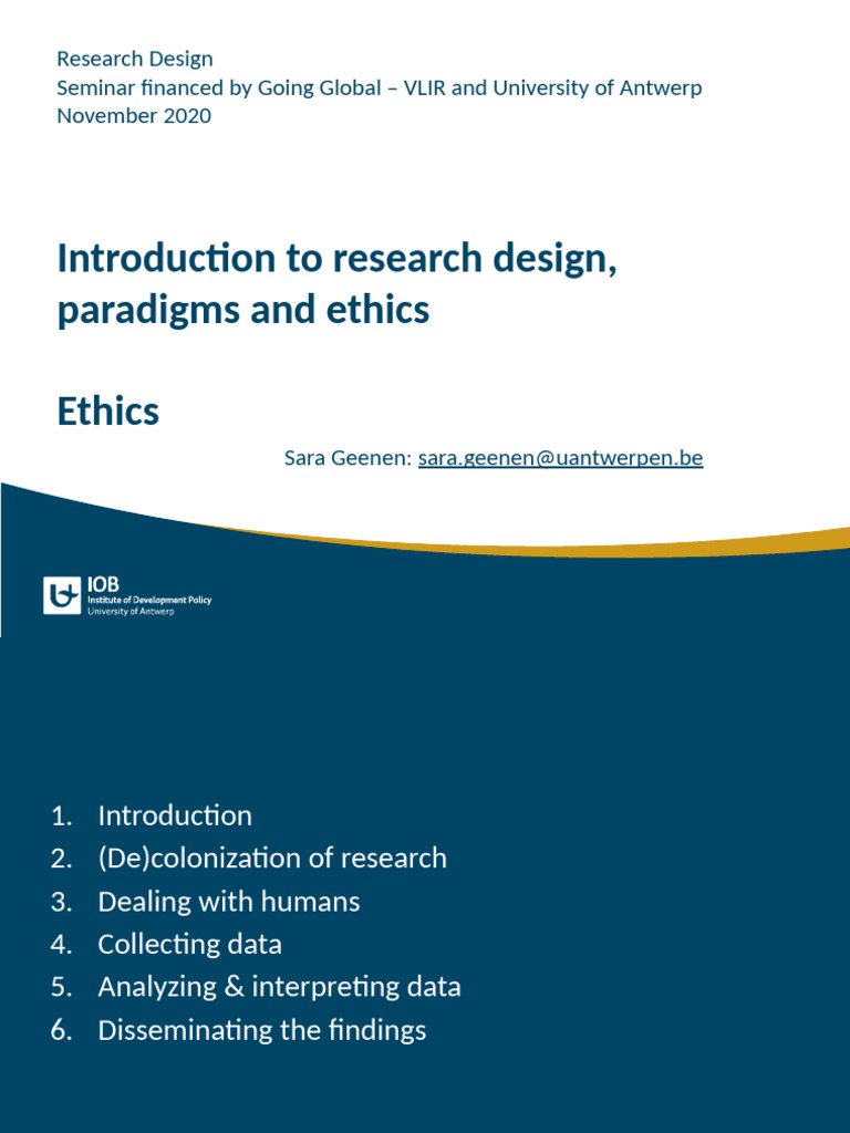 Introduction to research design. Prof. Geenen | PDF | Epistemology ...