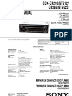 Service Manual: FM/MW/LW Compact Disc Player FM/MW/SW Compact Disc Player