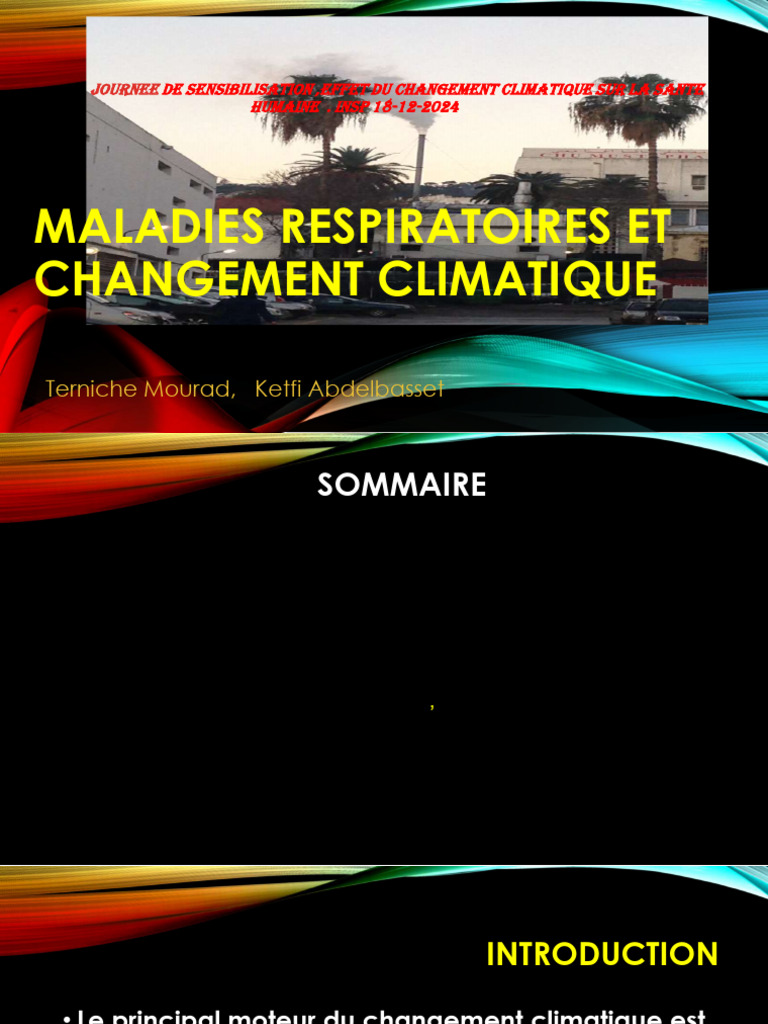 Impact du Changement Climatique sur la Santé | PDF | Changement ...