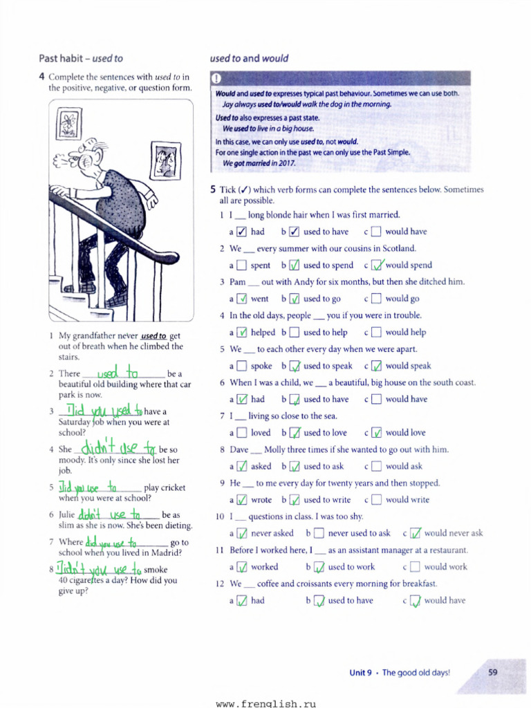 Expressing Habit Practice 2 | PDF