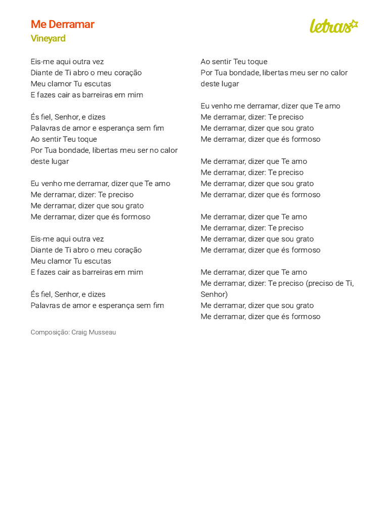LETRA - Ineyard (Impressão) | PDF
