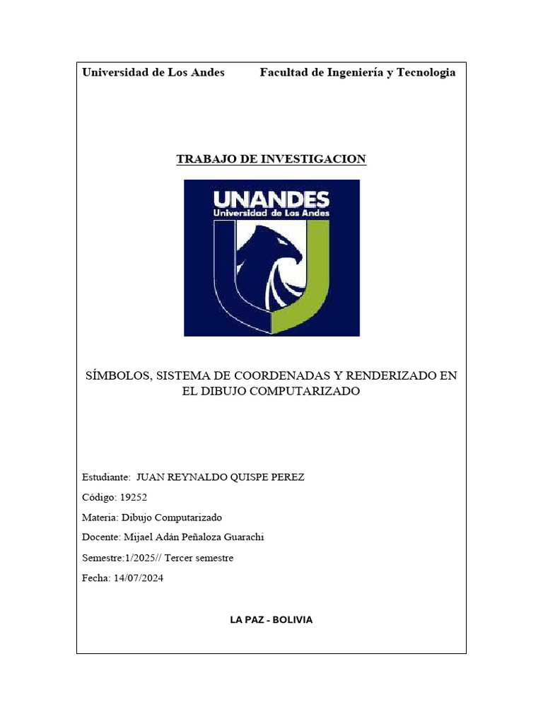 Universidad de Los Andes Facultad de Ingeniería y Tec | PDF