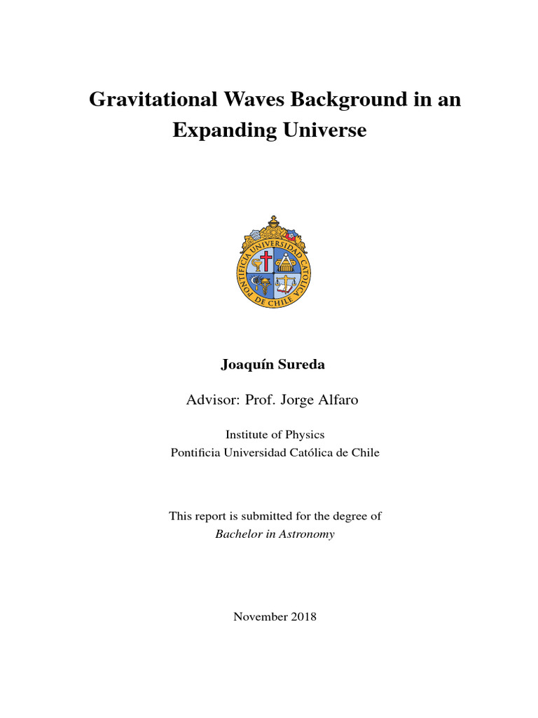 Gravitational Waves in Expanding Universe | PDF | General Relativity ...