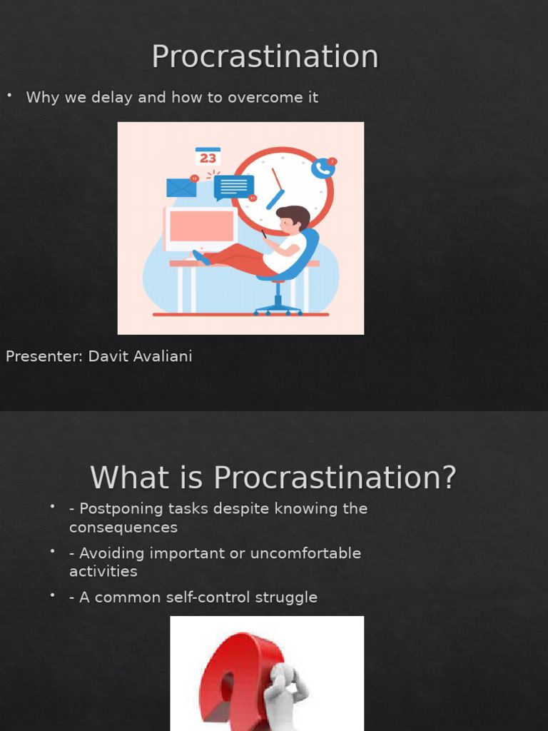 Procrastination Presentation | PDF