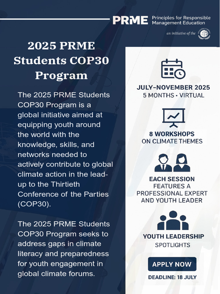 2025 PRME Students COP30 Initiative | PDF