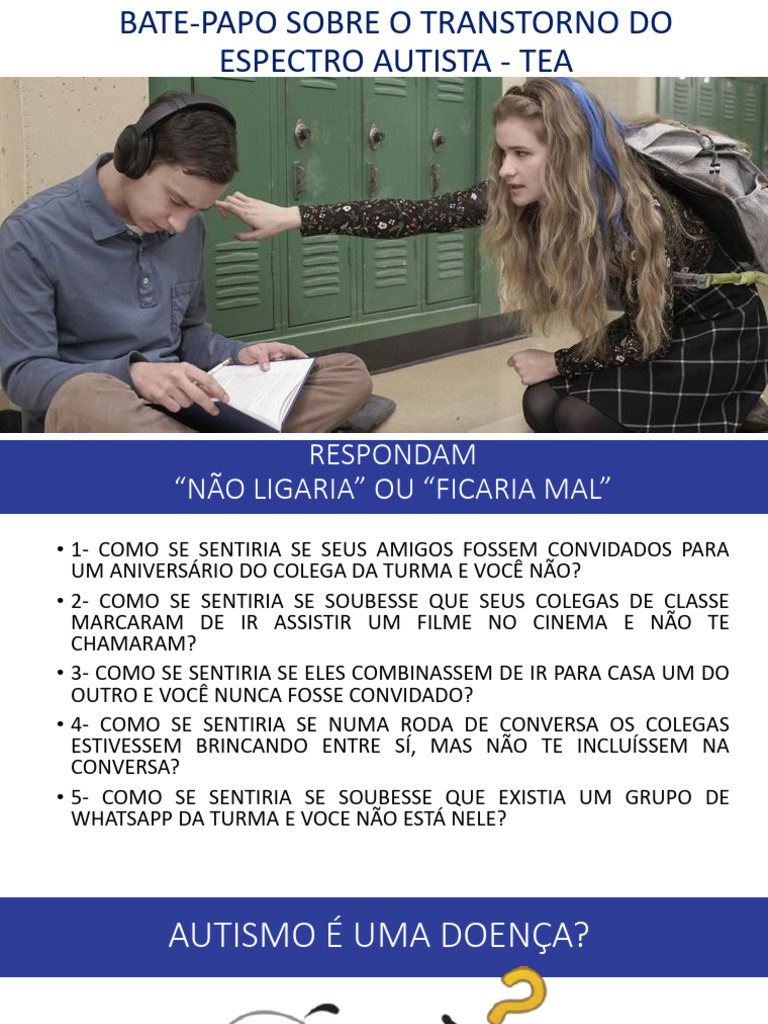 Compreendendo o Transtorno do Espectro Autista | PDF | Autismo ...
