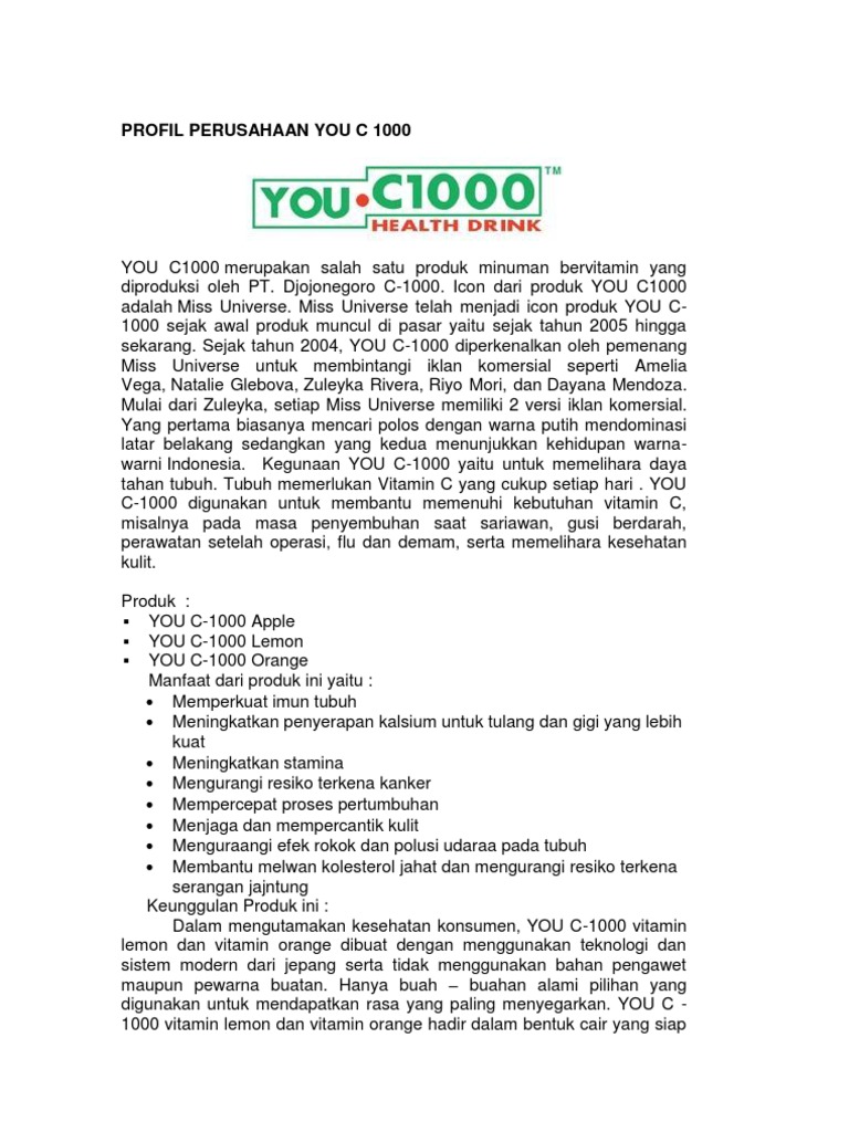 Profil Perusahaan You C 1000