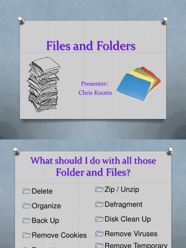 Managing Files and Folders Efficiently | PDF | Zip (File Format ...