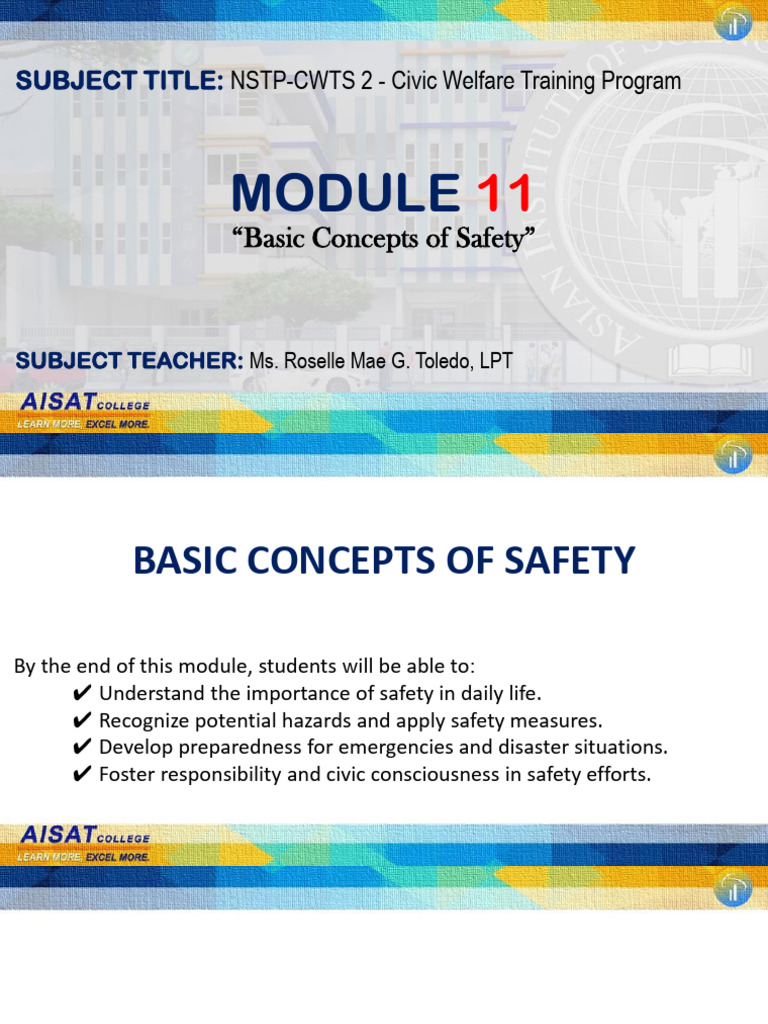 Basic Safety Concepts and Preparedness | PDF | Safety | Emergency ...