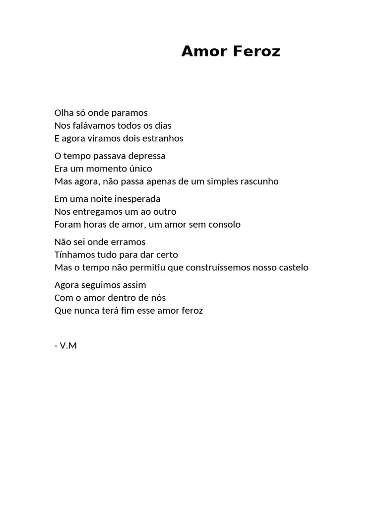 Amor Feroz: Reflexões sobre a Perda | PDF