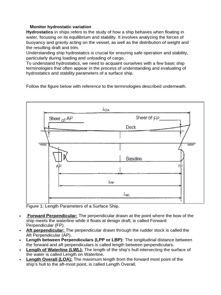 Ship Hydrostatics and Stability Concepts | PDF | Buoyancy | Watercraft