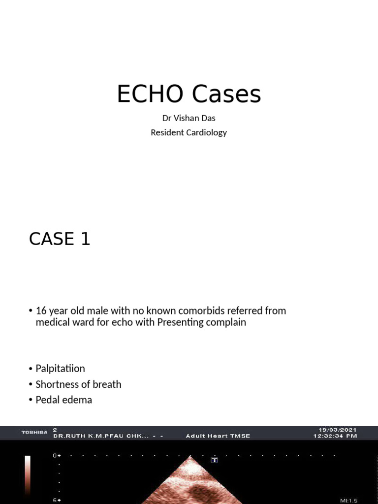 ECHO Case Studies in Cardiology | PDF | Heart | Thorax (Human Anatomy)
