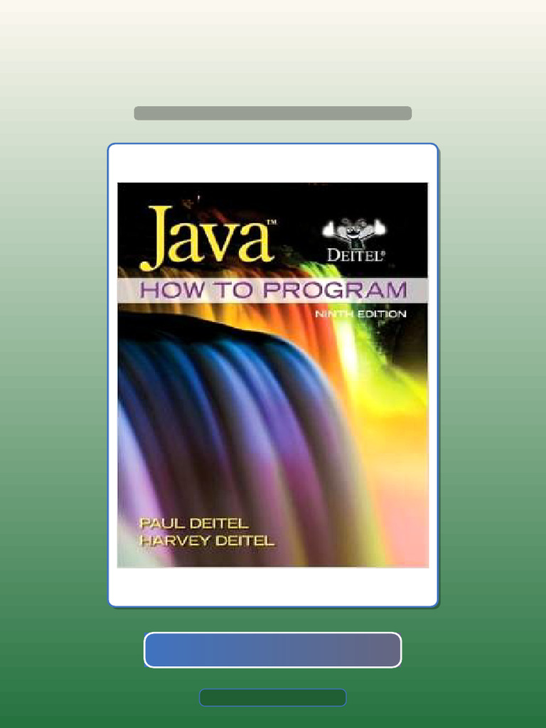 Java How To Program 9th Edition by Paul Deitel Harvey Deitel | PDF ...