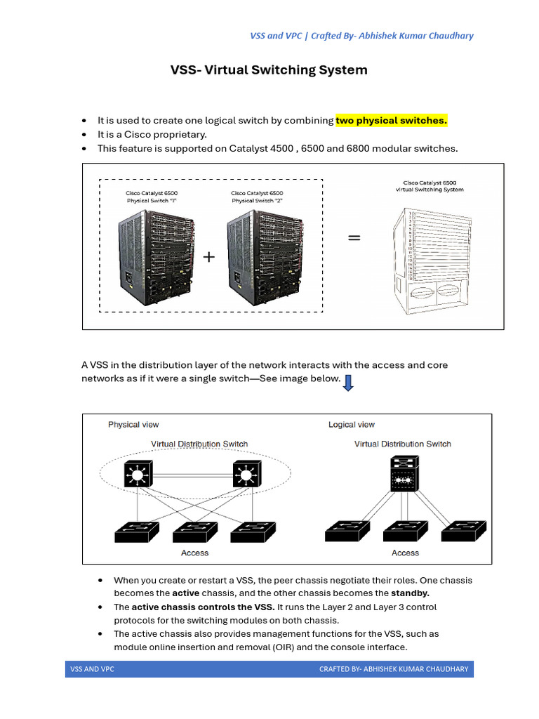 Virtual Switching System | PDF | Network Switch | Computing