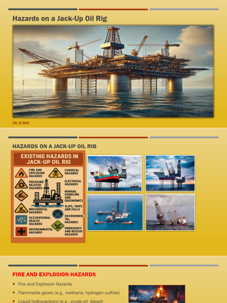 Hazards on Jack-Up Oil Rigs | PDF | Blowout (Well Drilling) | Hazards