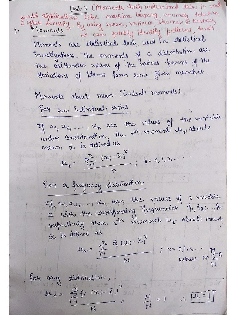 Unit 3 Notes Maths | PDF